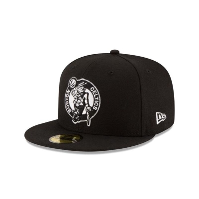 Boston Celtics Gorra | New Era NBA Basic 59fifty Fitted Cap Mexico - Negros